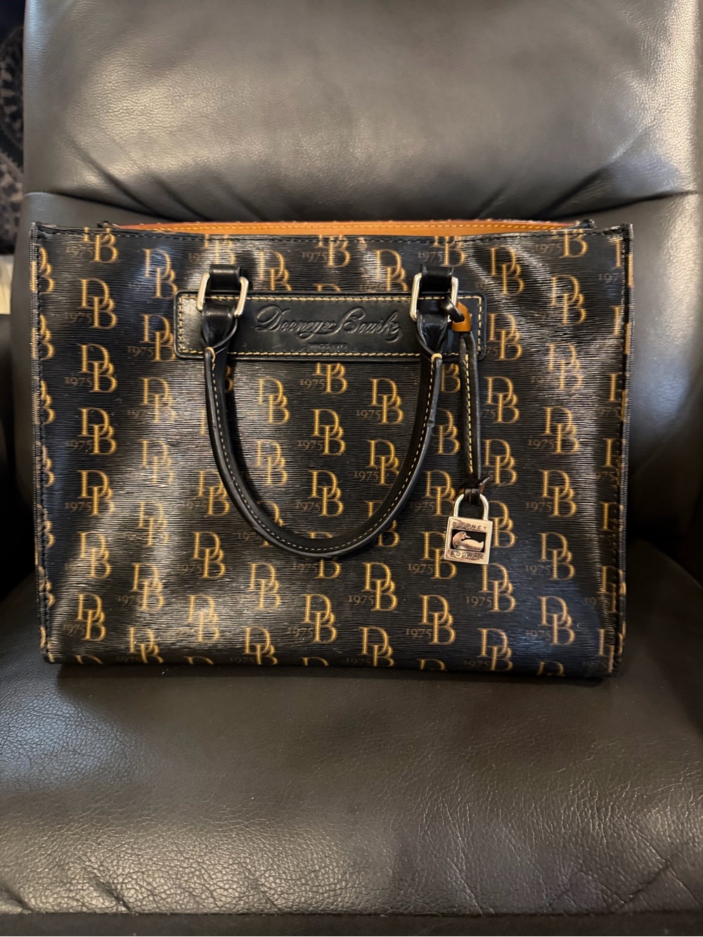 Dooney & Bourke Vachetta Leather Satchel  Tote